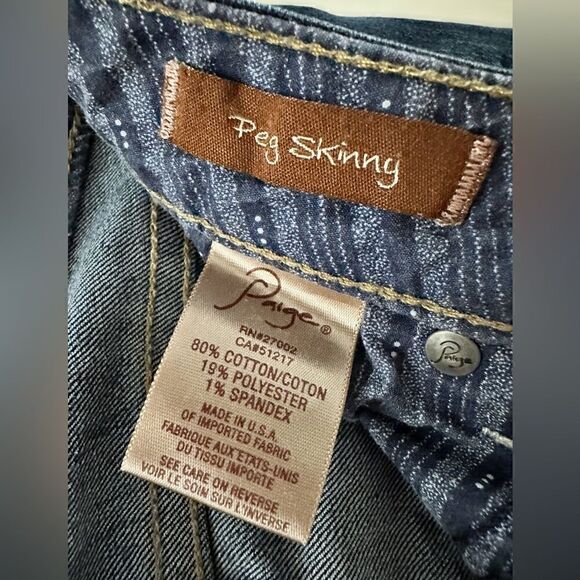 Paige Jeans Peg Skinny Jeans Size 27 - Picture 11 of 13